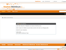 Tablet Screenshot of kreatives-wohnforum.de